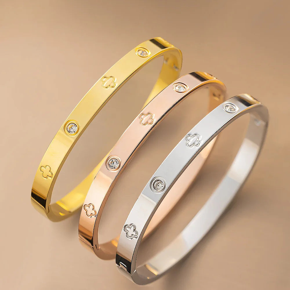 “Celestial Gleam” Bracelet Duo - Bangles