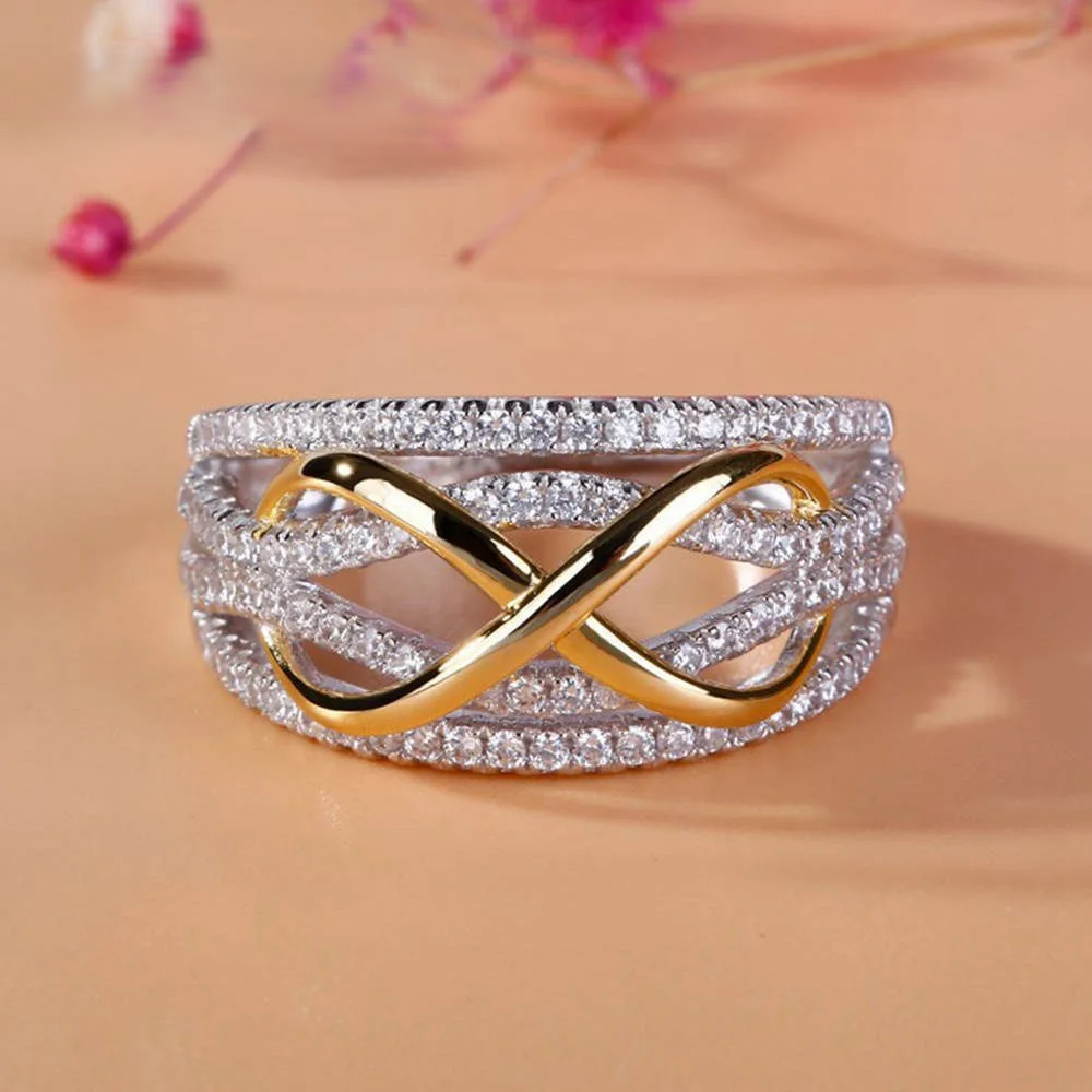 925 Sterling Silver “Amora” Infinity Ring