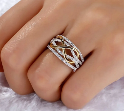 925 Sterling Silver “Amora” Infinity Ring