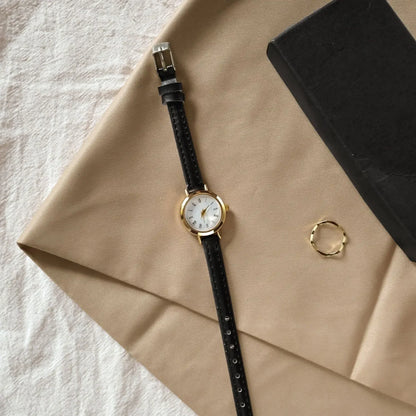 “Noir & Ivory” Slim Watch