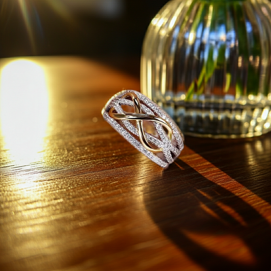 925 Sterling Silver “Amora” Infinity Ring